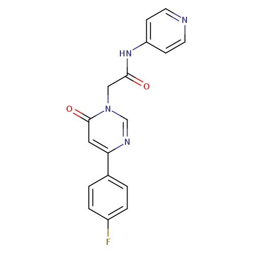 2-[4-(4-fluorophenyl)-6-oxo-1,6-dihydropyrimidin-1-yl]-N-(pyridin-4-yl)acetamide