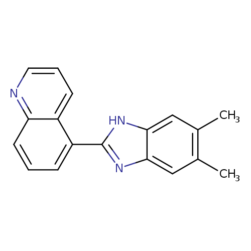 5-(5,6-dimethyl-1H-1,3-benzodiazol-2-yl)quinoline