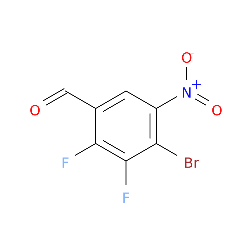 4-bromo-2,3-difluoro-5-nitrobenzaldehyde