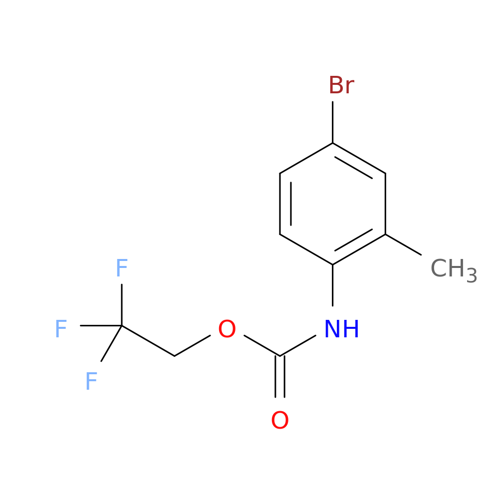 2,2,2-trifluoroethyl N-(4-bromo-2-methylphenyl)carbamate