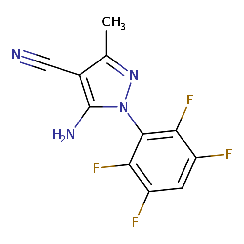 5-Amino-4-cyano-3-methyl-1-(2,3,5,6-tetrafluorophenyl)pyrazole
