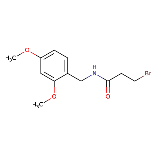 3-bromo-N-[(2,4-dimethoxyphenyl)methyl]propanamide