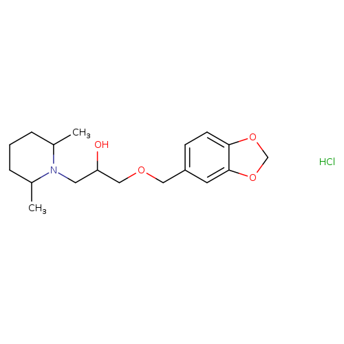 1-[(2H-1,3-benzodioxol-5-yl)methoxy]-3-(2,6-dimethylpiperidin-1-yl)propan-2-ol hydrochloride