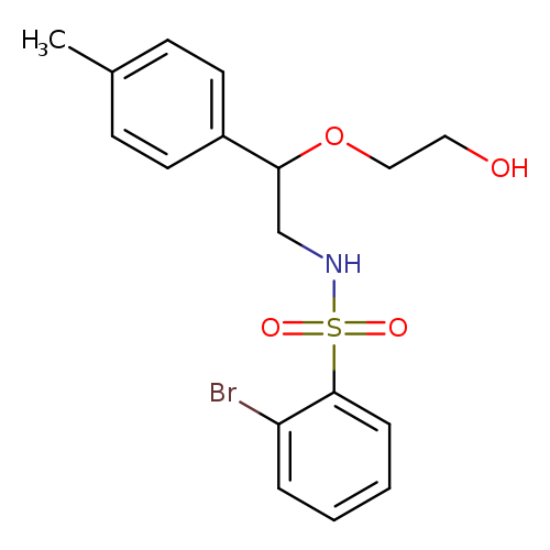 2-[2-(2-bromobenzenesulfonamido)-1-(4-methylphenyl)ethoxy]ethan-1-ol