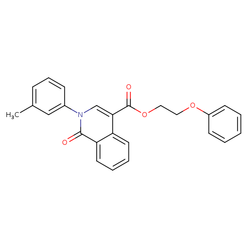 2-phenoxyethyl 2-(3-methylphenyl)-1-oxo-1,2-dihydroisoquinoline-4-carboxylate