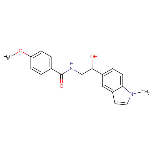 N-[2-hydroxy-2-(1-methyl-1H-indol-5-yl)ethyl]-4-methoxybenzamide