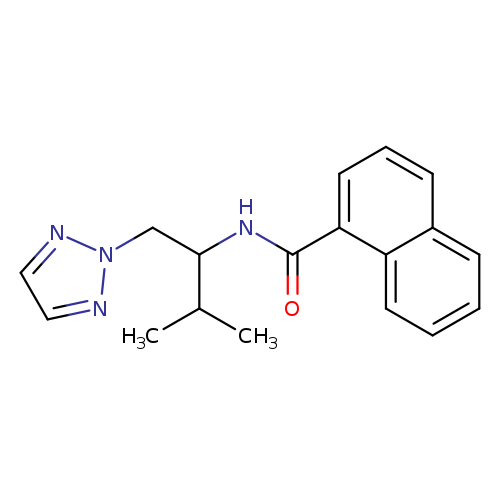 N-[3-methyl-1-(2H-1,2,3-triazol-2-yl)butan-2-yl]naphthalene-1-carboxamide