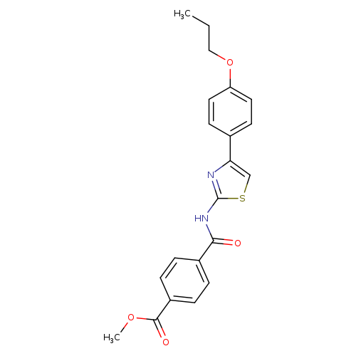 methyl 4-{[4-(4-propoxyphenyl)-1,3-thiazol-2-yl]carbamoyl}benzoate