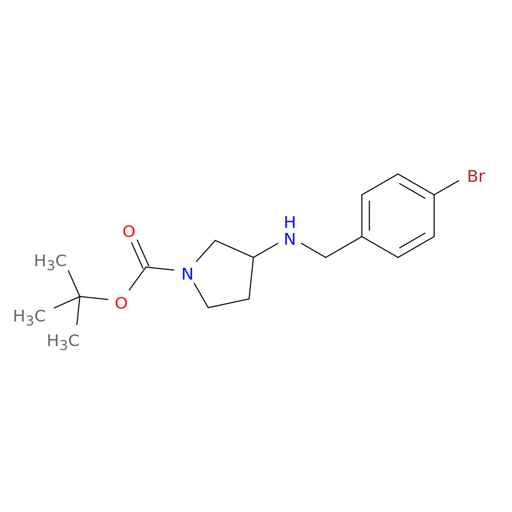 tert-butyl 3-[(4-bromophenyl)methylamino]pyrrolidine-1-carboxylate