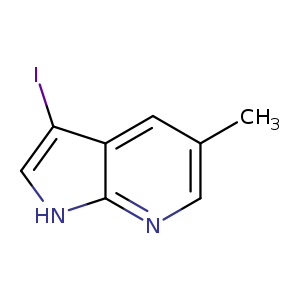 1H-Pyrrolo[2,3-b]pyridine, 3-iodo-5-methyl-