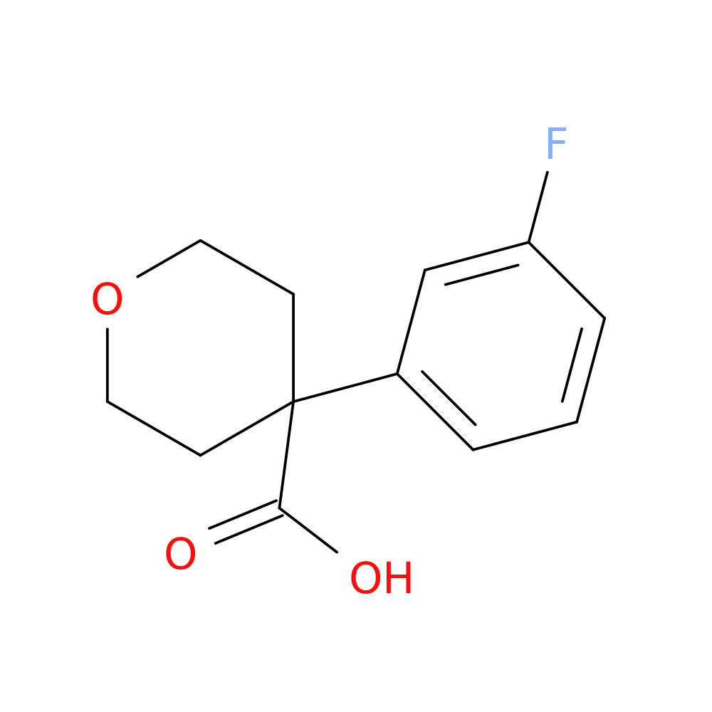 4-(3-Fluorophenyl);tetrahydro-2H-pyran-4-carboxylic acid