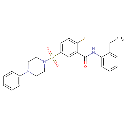 N-(2-ethylphenyl)-2-fluoro-5-[(4-phenylpiperazin-1-yl)sulfonyl]benzamide