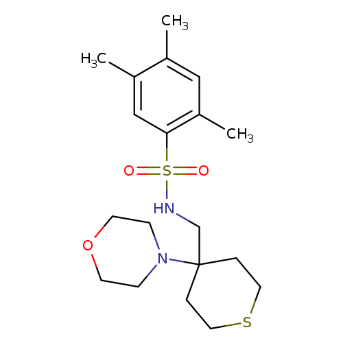 2,4,5-trimethyl-N-{[4-(morpholin-4-yl)thian-4-yl]methyl}benzene-1-sulfonamide