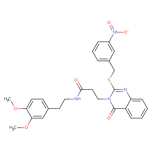 N-[2-(3,4-dimethoxyphenyl)ethyl]-3-(2-{[(3-nitrophenyl)methyl]sulfanyl}-4-oxo-3,4-dihydroquinazolin-3-yl)propanamide