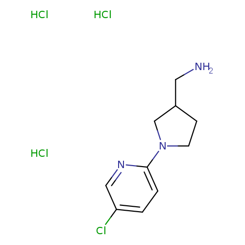 1-[1-(5-chloropyridin-2-yl)pyrrolidin-3-yl]methanaminetrihydrochloride