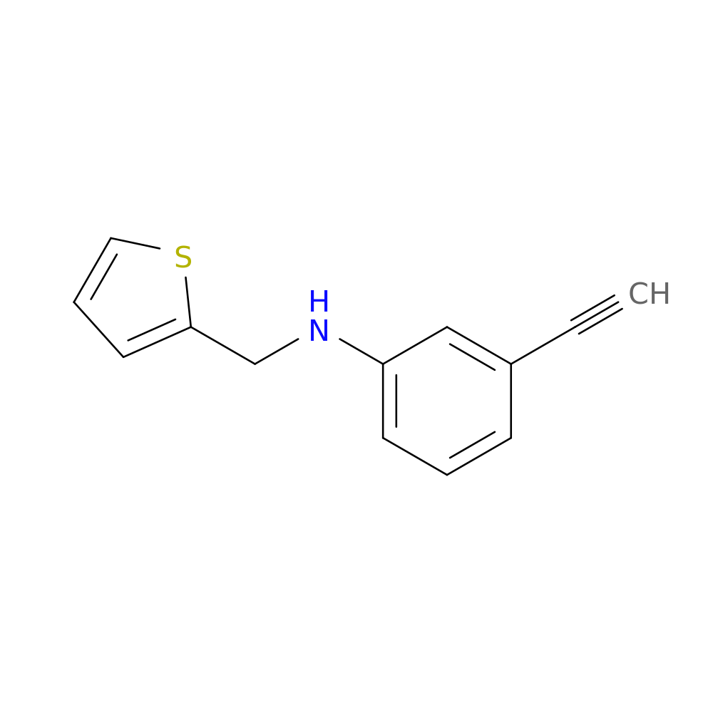 3-Ethynyl-N-(thiophen-2-ylmethyl)aniline