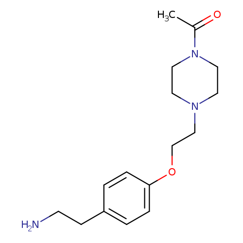 1-(4-{2-[4-(2-aminoethyl)phenoxy]ethyl}piperazin-1-yl)ethan-1-one