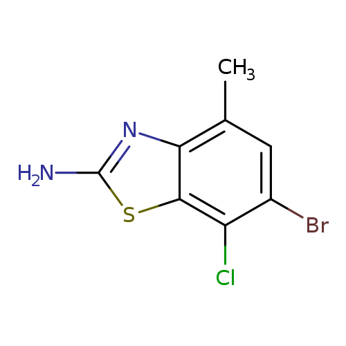 2-Benzothiazolamine, 6-bromo-7-chloro-4-methyl-