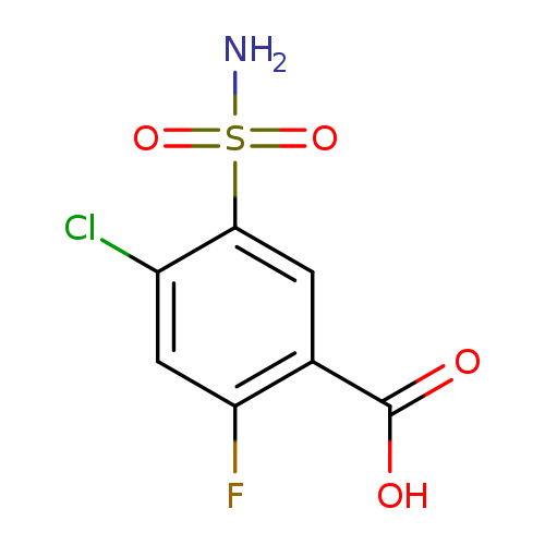 Benzoic acid, 5-(aminosulfonyl)-4-chloro-2-fluoro-