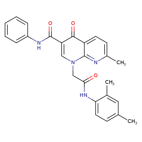 1-{[(2,4-dimethylphenyl)carbamoyl]methyl}-7-methyl-4-oxo-N-phenyl-1,4-dihydro-1,8-naphthyridine-3-carboxamide