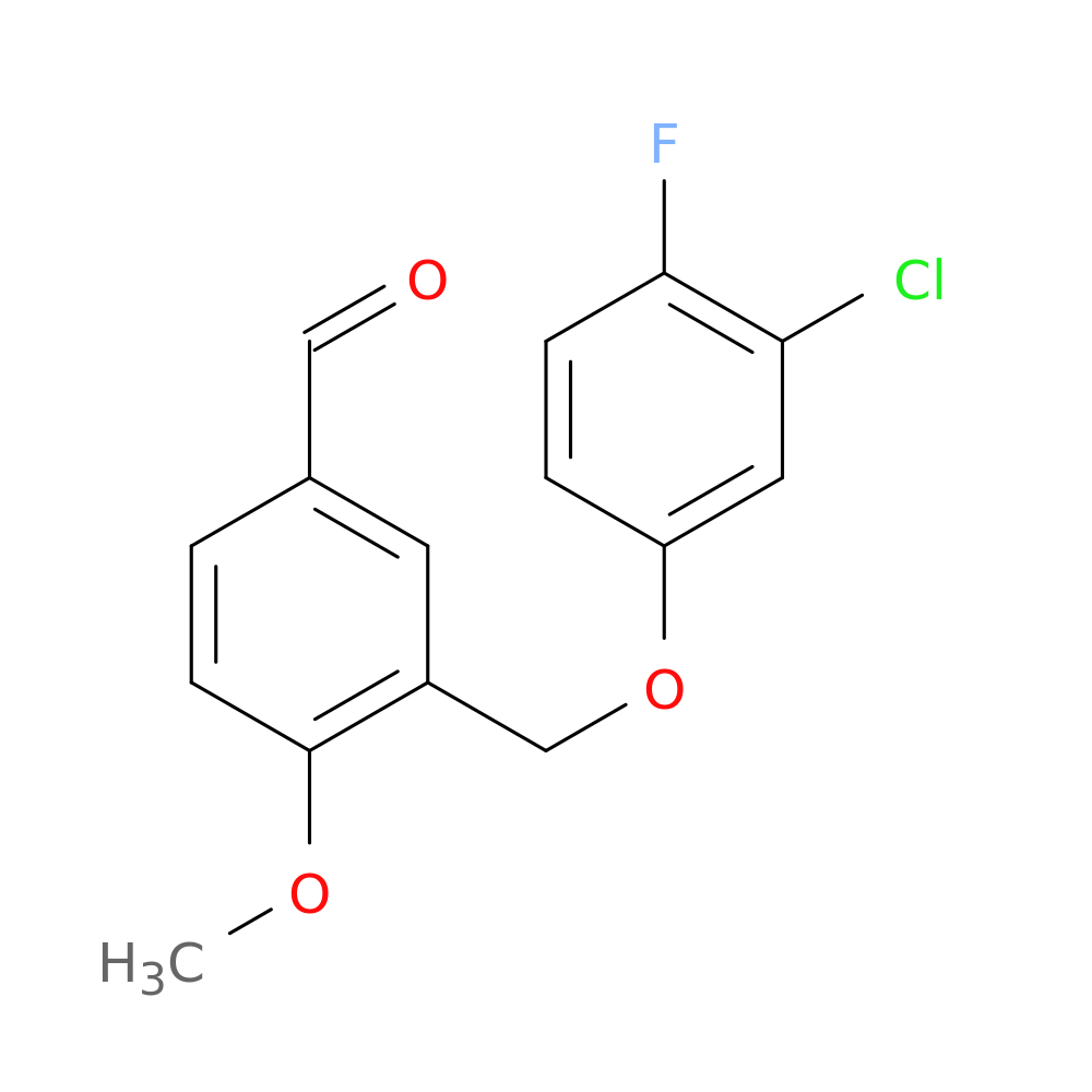 3-[(3-Chloro-4-fluorophenoxy)methyl]-4-methoxybenzaldehyde