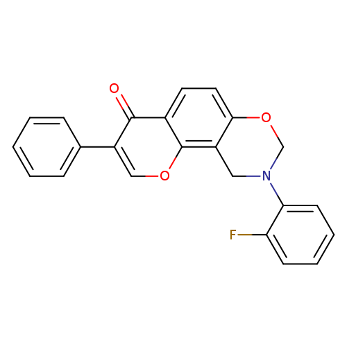 9-(2-fluorophenyl)-3-phenyl-4H,8H,9H,10H-chromeno[8,7-e][1,3]oxazin-4-one