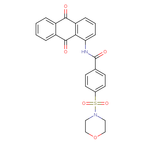 N-(9,10-dioxo-9,10-dihydroanthracen-1-yl)-4-(morpholine-4-sulfonyl)benzamide