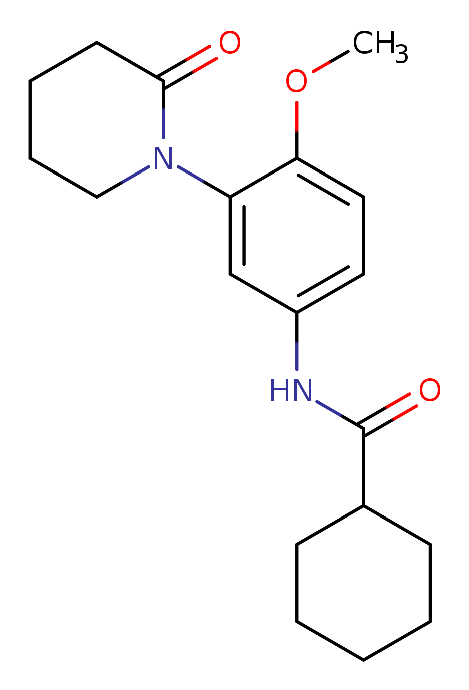 N-[4-methoxy-3-(2-oxopiperidin-1-yl)phenyl]cyclohexanecarboxamide