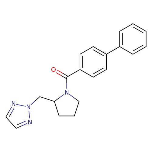 2-[(1-{[1,1'-biphenyl]-4-carbonyl}pyrrolidin-2-yl)methyl]-2H-1,2,3-triazole