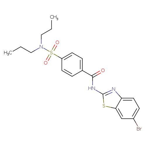 N-(6-bromo-1,3-benzothiazol-2-yl)-4-(dipropylsulfamoyl)benzamide