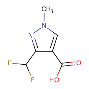 1H-Pyrazole-4-carboxylic acid, 3-(difluoromethyl)-1-methyl-