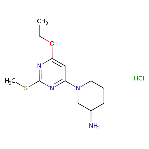 1-(6-Ethoxy-2-methylsulfanyl-pyrimidin-4-yl)-piperidin-3-ylamine hydrochloride