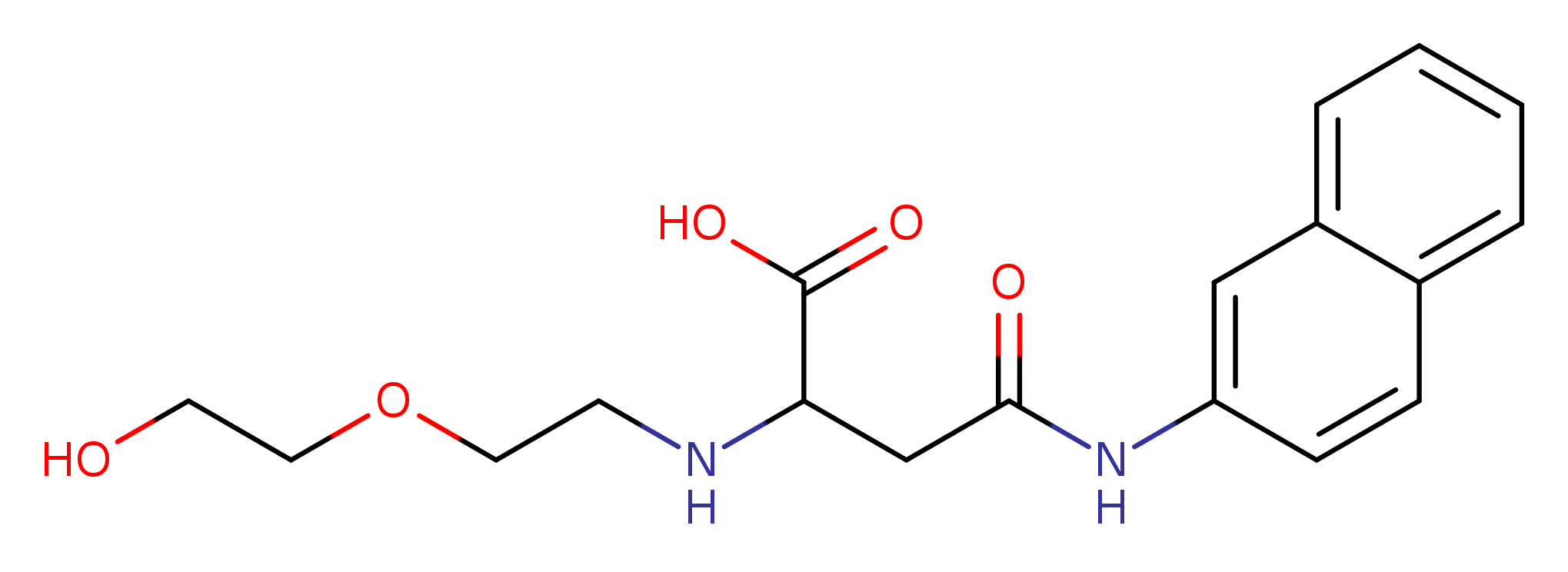 2-{[2-(2-hydroxyethoxy)ethyl]amino}-3-[(naphthalen-2-yl)carbamoyl]propanoic acid