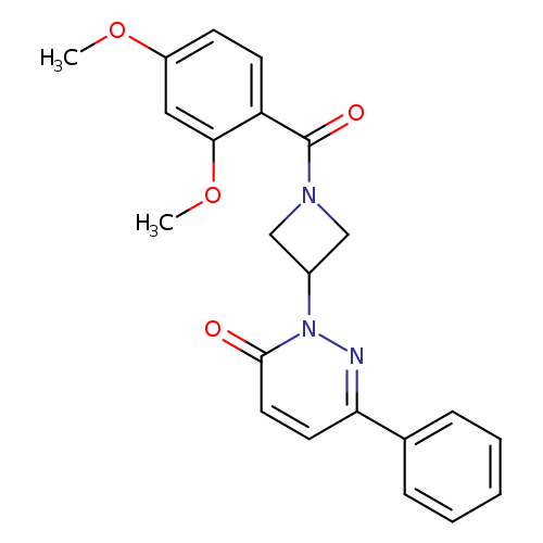 2-[1-(2,4-dimethoxybenzoyl)azetidin-3-yl]-6-phenyl-2,3-dihydropyridazin-3-one