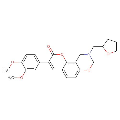 3-(3,4-dimethoxyphenyl)-9-[(oxolan-2-yl)methyl]-2H,8H,9H,10H-chromeno[8,7-e][1,3]oxazin-2-one