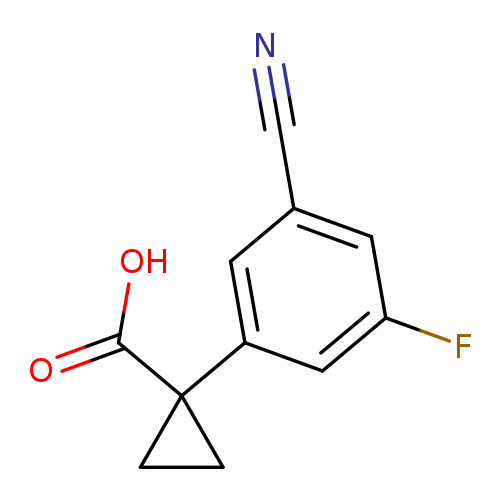 1-(3-cyano-5-fluorophenyl)cyclopropane-1-carboxylic acid