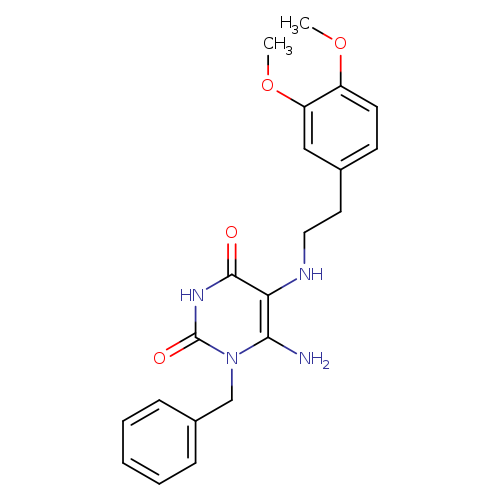 6-Amino-1-benzyl-5-((3,4-dimethoxyphenethyl)amino)pyrimidine-2,4(1H,3H)-dione
