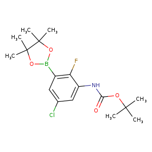 CarbaMicacid,N-[5-chloro-2-fluoro-3-(4,4,5,5-tetraMethyl-1,3,2-dioxaborolan-2-yl)phenyl]-,1,1-diMethylethylester