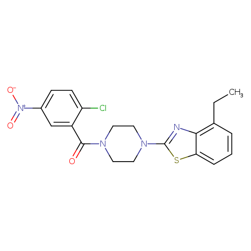 2-[4-(2-chloro-5-nitrobenzoyl)piperazin-1-yl]-4-ethyl-1,3-benzothiazole