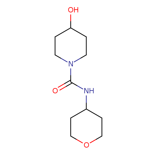 4-hydroxy-N-(oxan-4-yl)piperidine-1-carboxamide