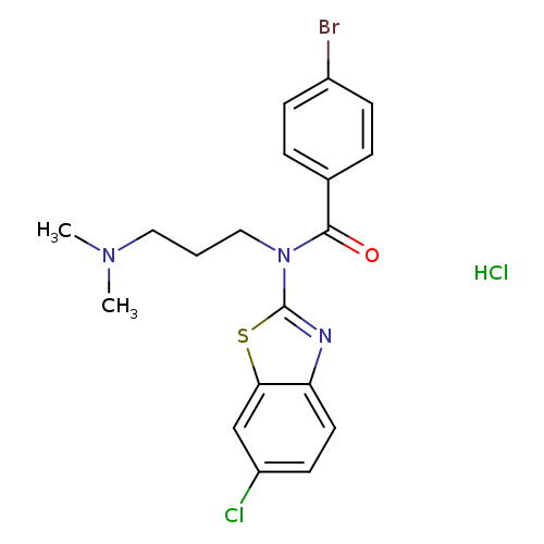 4-bromo-N-(6-chloro-1,3-benzothiazol-2-yl)-N-[3-(dimethylamino)propyl]benzamide hydrochloride