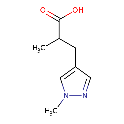 2-methyl-3-(1-methyl-1H-pyrazol-4-yl)propanoic acid