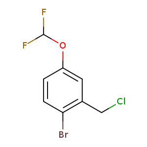 1-bromo-2-(chloromethyl)-4-(difluoromethoxy)benzene