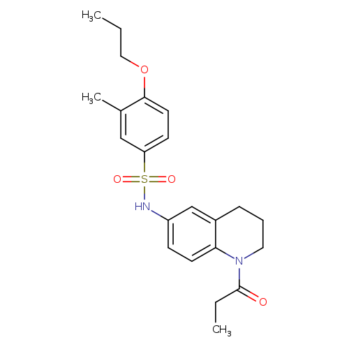 3-methyl-N-(1-propanoyl-1,2,3,4-tetrahydroquinolin-6-yl)-4-propoxybenzene-1-sulfonamide