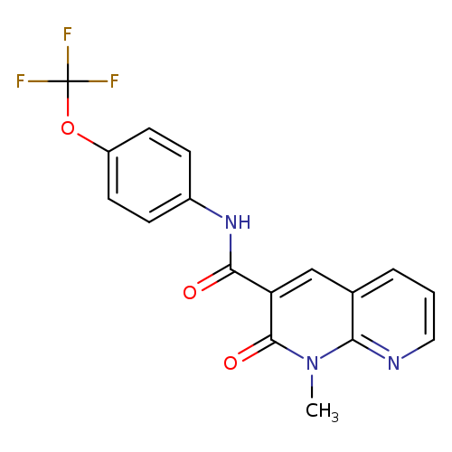 1-methyl-2-oxo-N-[4-(trifluoromethoxy)phenyl]-1,2-dihydro-1,8-naphthyridine-3-carboxamide