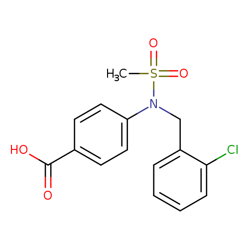 4-[(2-Chlorobenzyl)(methylsulfonyl)amino]benzoic acid