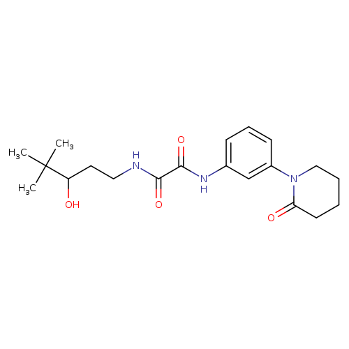 N-(3-hydroxy-4,4-dimethylpentyl)-N'-[3-(2-oxopiperidin-1-yl)phenyl]ethanediamide