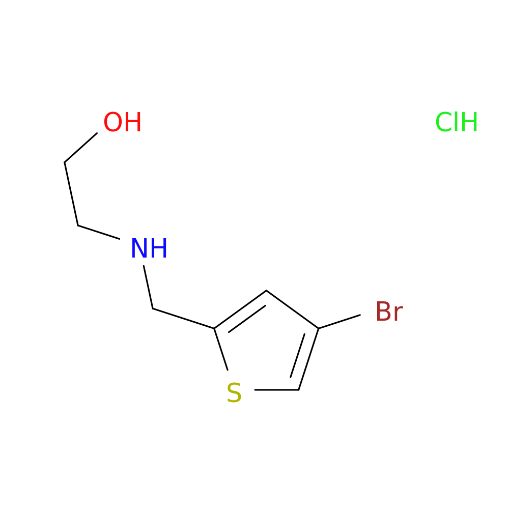 2-{[(4-bromothiophen-2-yl)methyl]amino}ethan-1-ol hydrochloride