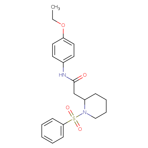 2-[1-(benzenesulfonyl)piperidin-2-yl]-N-(4-ethoxyphenyl)acetamide