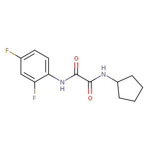 N-cyclopentyl-N'-(2,4-difluorophenyl)ethanediamide